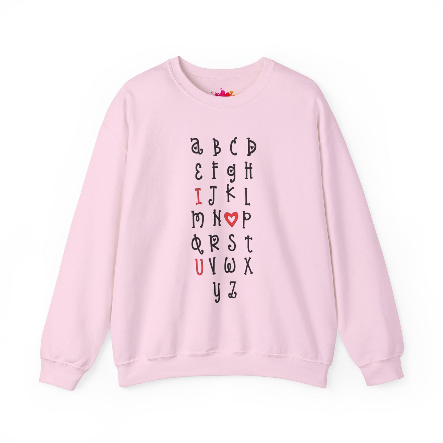 "ABCD I LOVE YOU" Unisex Heavy Blend™ Crewneck Sweatshirt