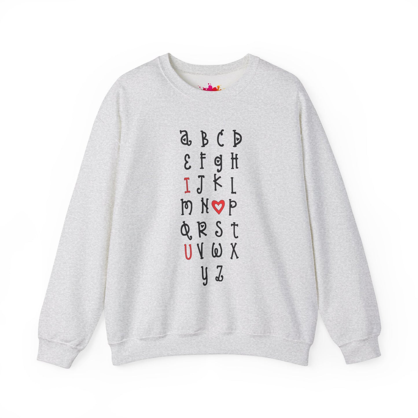 "ABCD I LOVE YOU" Unisex Heavy Blend™ Crewneck Sweatshirt