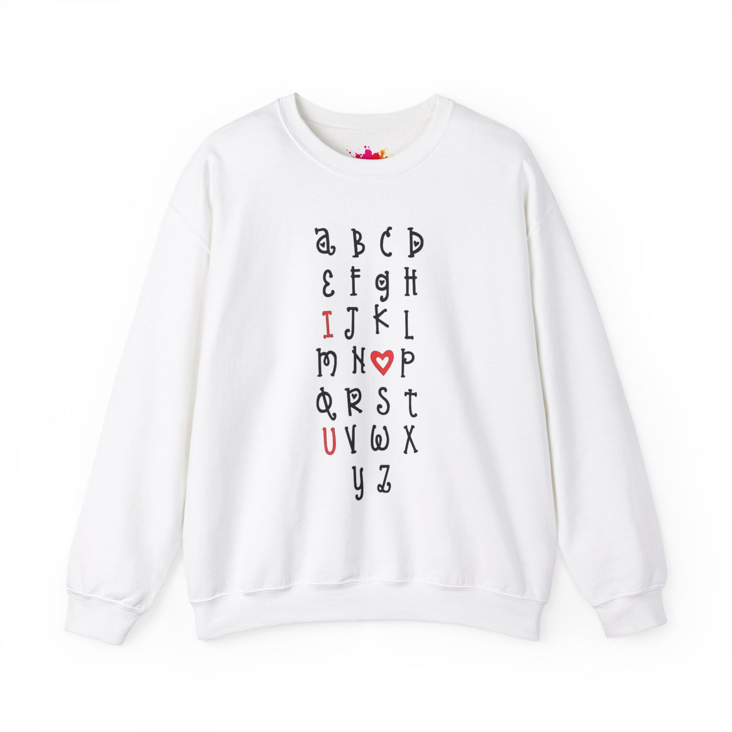 "ABCD I LOVE YOU" Unisex Heavy Blend™ Crewneck Sweatshirt