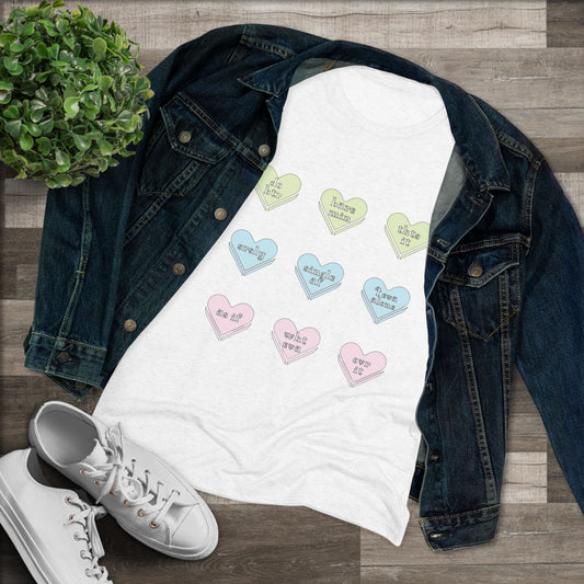 "Candy Hearts - Single" Tee